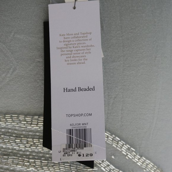 Kate Moss for Top Shop Hand Beaded Top - NWT - Picture 11 of 12